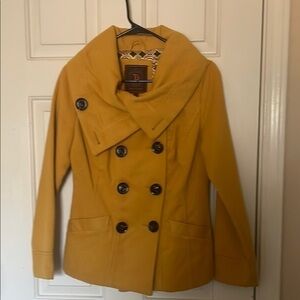 Dollhouse Double-Breasted Mustard Jacket